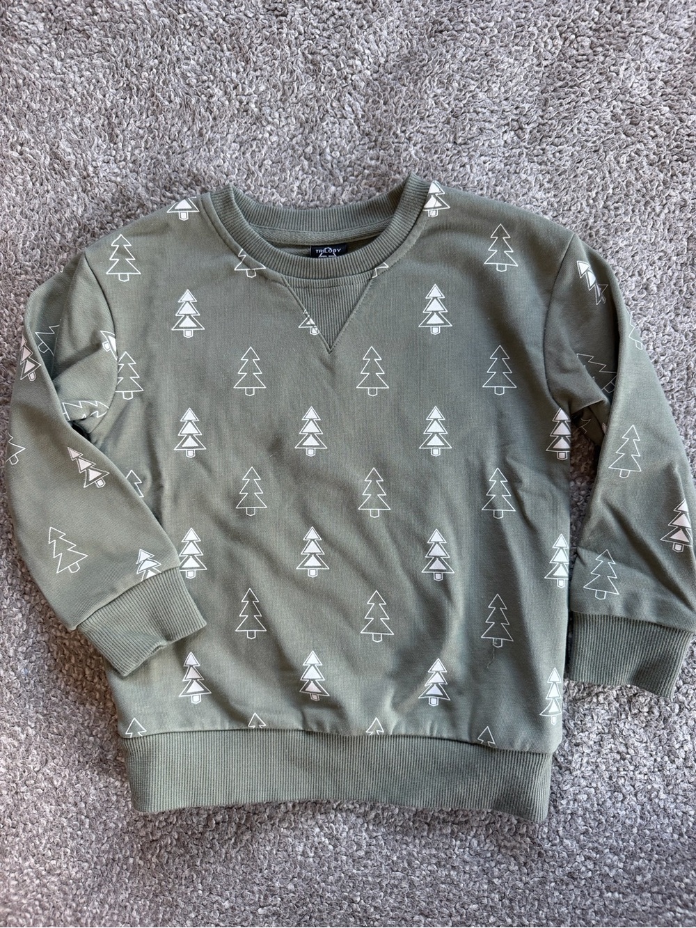 Trilogy Green Christmas Tree Sweater